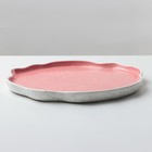 Блюдо керамическое для подачи «Розовое», 27 см, цвет розовый - Фото 5