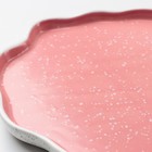 Блюдо керамическое для подачи «Розовое», 27 см, цвет розовый - Фото 6