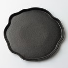 Тарелка керамическая неровный край «Чёрная», 27 см, цвет чёрный - Фото 3