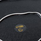 Тарелка керамическая неровный край «Чёрная», 27 см, цвет чёрный - фото 24098442