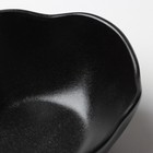 Салатник керамический неровный край «Чёрная», 600 мл, 17 см, цвет чёрный - Фото 5
