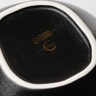 Салатник керамический неровный край «Чёрная», 600 мл, 17 см, цвет чёрный - фото 4333331