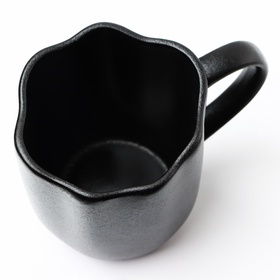 Кружка чайная керамическая «Чёрная», 350 мл