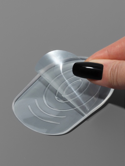 Подпяточники для обуви, с протектором, на клеевой основе, силиконовые, 8.7×5.7 см, пара, прозрачные