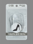 Подпяточники для обуви, с протектором, на клеевой основе, силиконовые, 8.7×5.7 см, пара, прозрачные - Фото 6