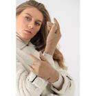 Перчатки женские, безразмерные, цвет бежевый - Фото 2