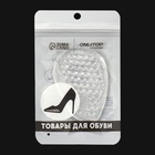 Полустельки для обуви, с протектором, силиконовые, 9.5×6.3 см, пара, прозрачные - Фото 3