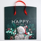 Пакет-коробка новогодний Happy new year, 28×20×13 см, Me To You - Фото 3