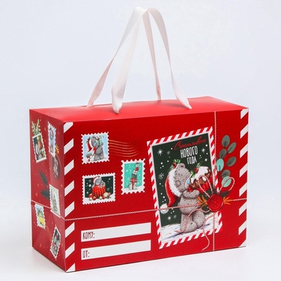 Пакет-коробка подарочная «Новогодняя почта деда мороза», Me To You