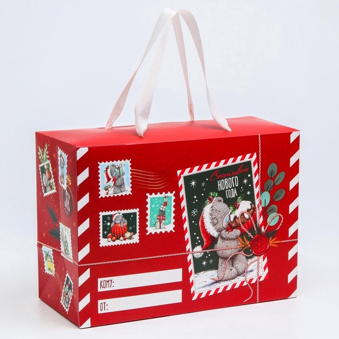 Пакет-коробка подарочная «Новогодняя почта деда мороза», Me To You