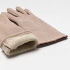 Перчатки женские MINAKU "Рок", р-р 23 см, цв. бежевый - Фото 3