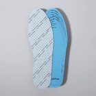 Стельки для обуви, универсальные, дышащие, с антибактериальным покрытием, 36-46 р-р, пара, цвет голубой - Фото 4