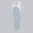 Стельки для обуви, универсальные, дышащие, с антибактериальным покрытием, 36-46 р-р, пара, цвет голубой - Фото 6