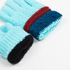 Перчатки детские MINAKU цветные, цв. голубой, 15 р-р (15 см) - Фото 3