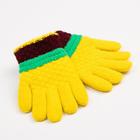Перчатки детские MINAKU цветные, цв. жёлтый, 15 р-р (15 см) - Фото 1