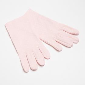 Перчатки женские MINAKU в горох, 22 см, цв. светло-розовый