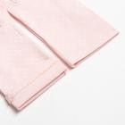 Перчатки женские MINAKU в горох, 22 см, цв. светло-розовый - Фото 3