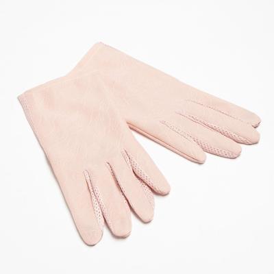 Перчатки женские MINAKU однотонные, размер 24 см, бежевые