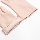 Перчатки женские MINAKU однотонные, 24 см, цв.бежевый - Фото 3