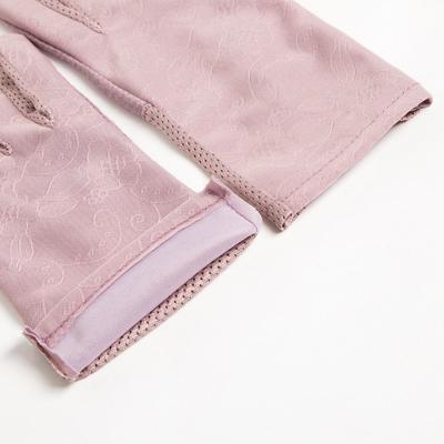 Перчатки женские MINAKU, однотонные, 24 см, светло-фиолетовые