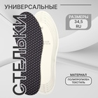Стельки для обуви, универсальные, р-р RU до 34.5 (р-р Пр-ля до 36), 23 см, пара, чёрные - Фото 1
