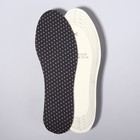 Стельки для обуви, универсальные, р-р RU до 35 (р-р Пр-ля до 36), 23,5 см, пара, цвет чёрный в белый горошек - фото 8236283