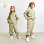 Худи детское MINAKU: Basic Line KIDS цвет оливковый, рост 122 - фото 9387229