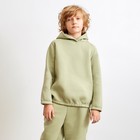 Худи детское MINAKU: Basic Line KIDS цвет оливковый, рост 146 - фото 26522688