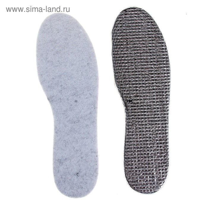 Стельки для обуви, универсальные, 35-45р-р, пара, цвет серый - Фото 1