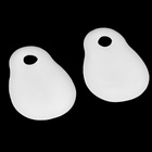 Корректоры - разделители для пальцев ног, с накладкой на косточку большого пальца, силиконовые, 7×6 см, пара, белые - Фото 3