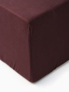 Простыня на резинке 2-спальная KUPU-KUPU, 180×200+20 см, шоколад, трикотаж - Фото 2