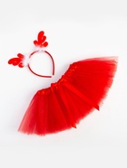 Набор для фотосессии «Крошка Я. Рождественский олененок»: юбка и ободок, красный, рост 68-92 см - фото 119571136