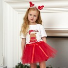 Набор для фотосессии KAFTAN "Рождественский олененок": юбка трёхслойная и ободок - фото 319990204