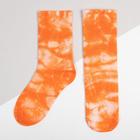 Носки KAFTAN "Тай-дай", р-р 36-39, цв. оранжевый - фото 318616422
