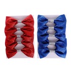 Декор на ёлку «Бантики», набор 5 шт., цвет МИКС - Фото 3