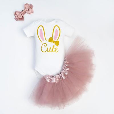 Набор Крошка Я: боди, юбка, повязка "Cute", рост 74-80 см