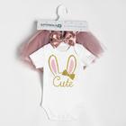 Набор Крошка Я: боди, юбка, повязка "Cute", рост 80-86 см - Фото 12