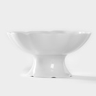 Конфетница Добрушский завод «Бельё», фарфор, 300 мл, h=15.2 см, белая - Фото 1