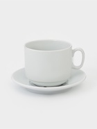 Чайная пара «Бельё», 2 предмета: чашка 280 мл, блюдце, фарфор, белая - Фото 1