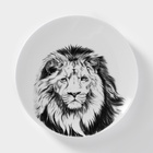 Тарелка Добрушский завод «Лев», d=20 см, фарфор, белая - Фото 2