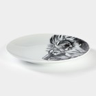 Тарелка Добрушский завод «Лев», d=24 см, фарфор, белая - Фото 2