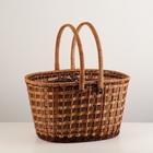 Корзина плетёная для хранения «Пикник», 40×29×24 см, ручка h=19 см, лоза - Фото 1