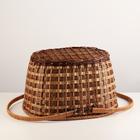 Корзина плетёная для хранения «Пикник», 40×29×24 см, ручка h=19 см, лоза - Фото 3