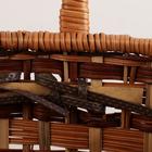 Корзина плетёная для хранения «Пикник», 40×29×24 см, ручка h=19 см, лоза - Фото 4