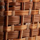 Корзина плетёная для хранения «Пикник», 40×29×24 см, ручка h=19 см, лоза - Фото 5