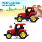 Трактор инерционный «Сельскохозяйственный», цвет красный - Фото 3