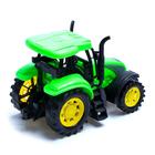 Трактор инерционный «Сельскохозяйственный», цвет зелёный - Фото 3