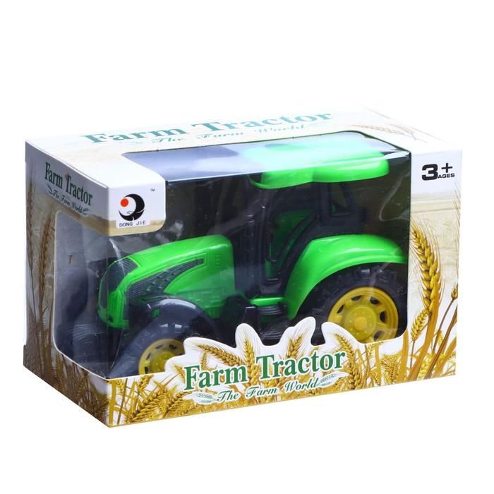 Трактор инерционный «Сельскохозяйственный», цвет зелёный - фото 1911612282
