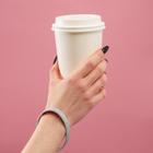 Силиконовый браслет «На расслабоне», стандарт, серо-белый, 20 см - Фото 3