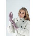 Перчатки женские, безразмерные, без утеплителя, цвет пудра - фото 39785722